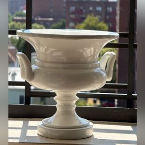 Elegant White Wooden Vase